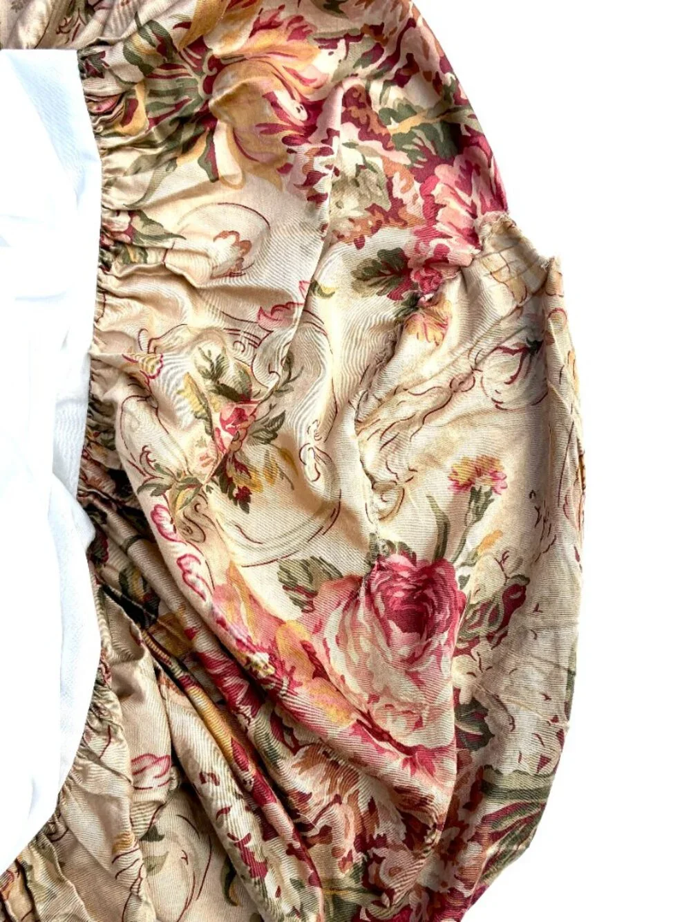 Rare VTG Ralph Lauren Guinevere Twin Bed Skirt Dust Ruffle, ‘90s